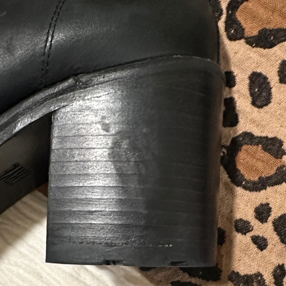 Frye Black Lace Up Leather Boots - Picture 9 of 9